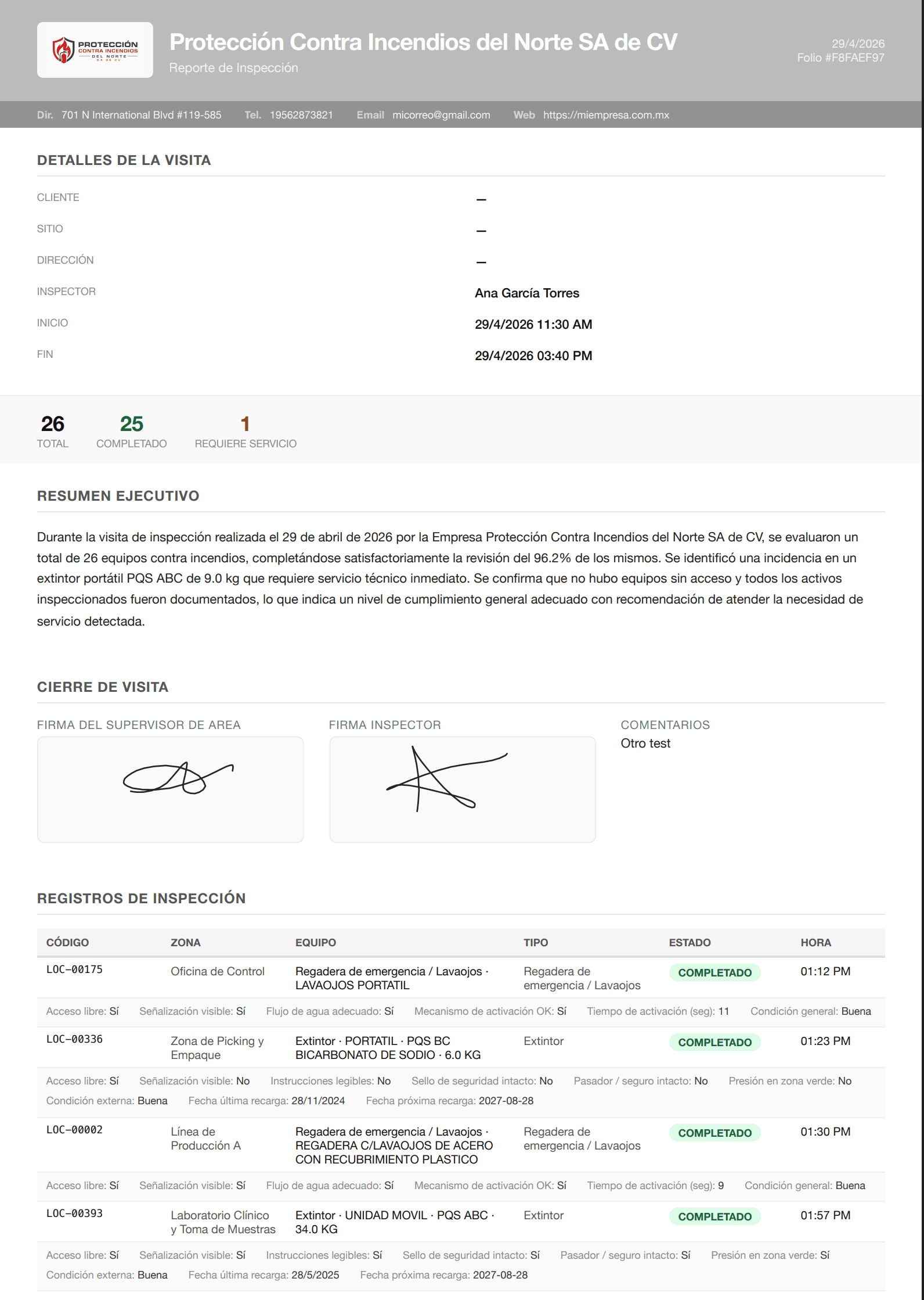 Reporte inteligente y seguimiento automático